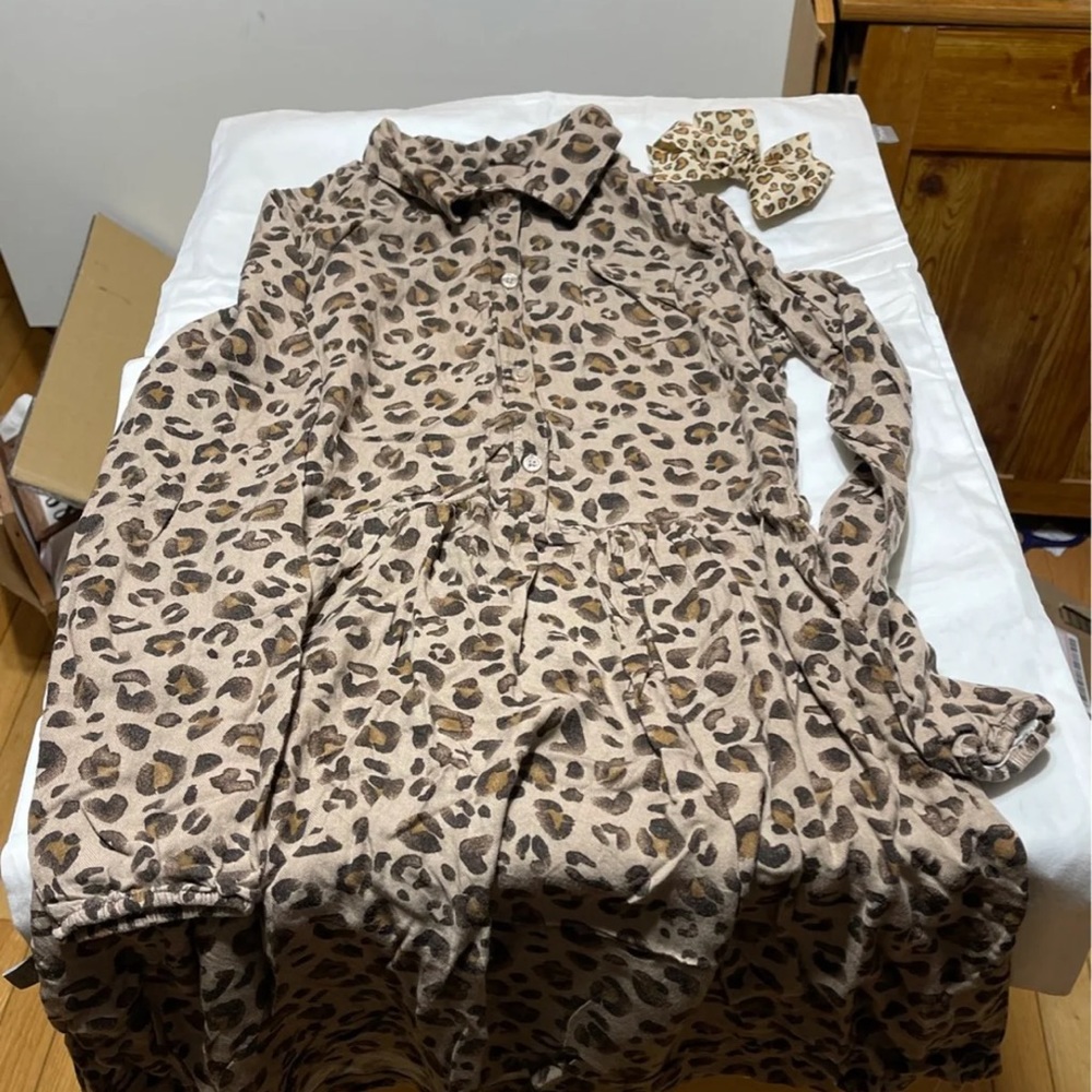 Cherokee shirt dress with hairbow
